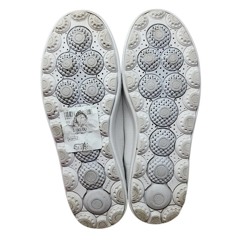 Geox Spherica Sneakers 7 Men White Leather Respira Low Top Shoes Trainers Skater